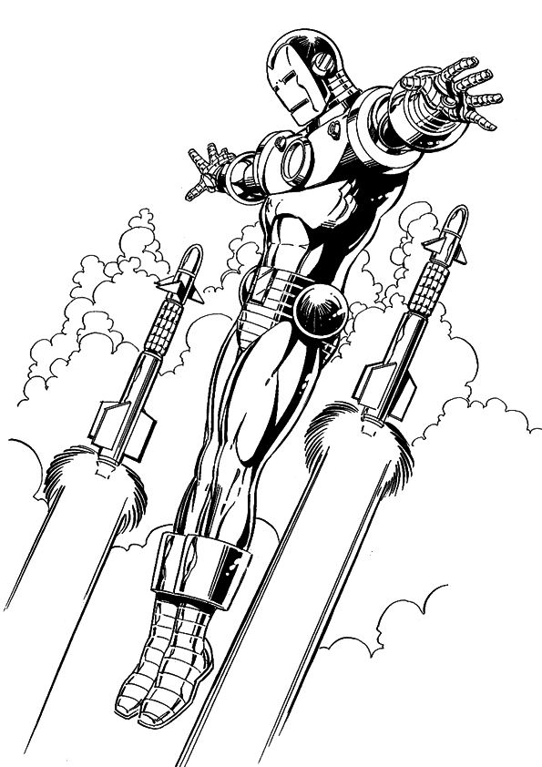 Kids-n-fun.com | 60 coloring pages of Iron Man